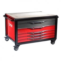 Établi mobile roulant Sam Outillage plateau bois - ETAB-SAMZ