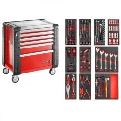 Composition d'outillage + servante 6 tiroirs - 10 modules Facom - JET.6M4PLPF