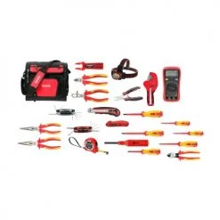 Composition contrôle d'accès sac + 17 outils