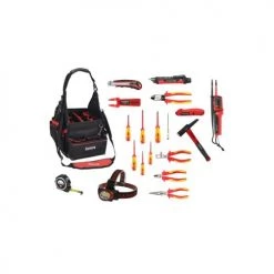 Composition électricien sac + 14 outils